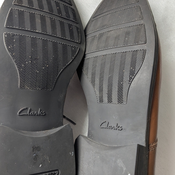 Clarks Men's Tan Leather Shoes. Size- See Pics - Picture 5 of 10